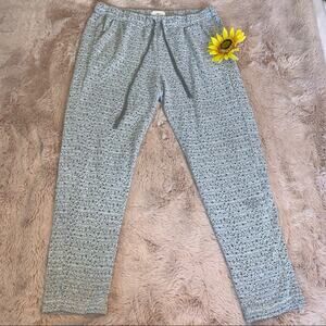 Lou & Grey Light Grey Textured Layered Lounge Sweatpants Size: Small